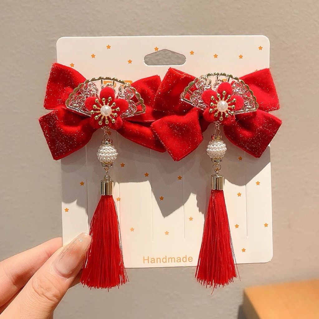 pita anak perempuan imlek cny aksesoris rambut