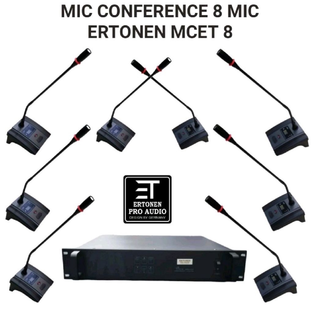 Mic Wireless Conference Ertonen MCET 8 // Microphone Conference Wireless Ertonen 8 Mic