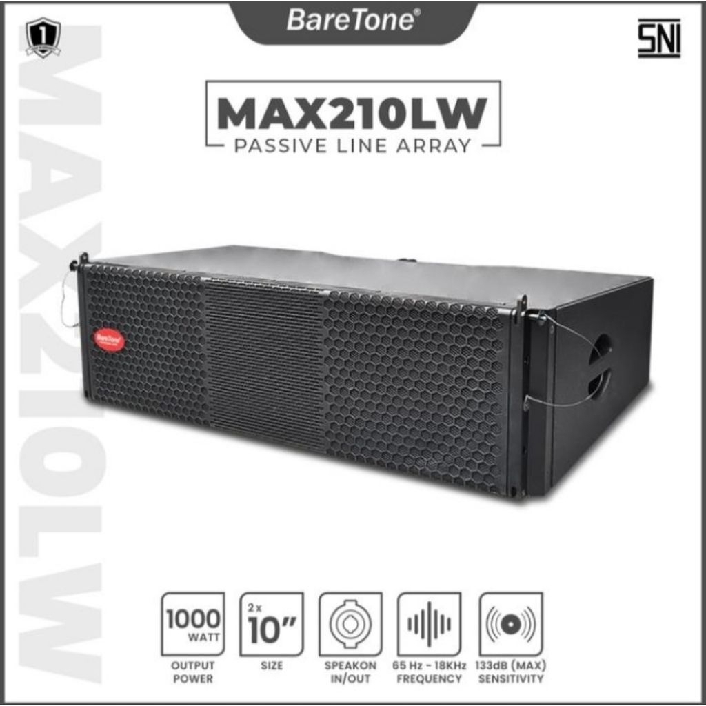 Speaker Pasif Line Array 10 Inch Karaoke Baretone MAX210LW