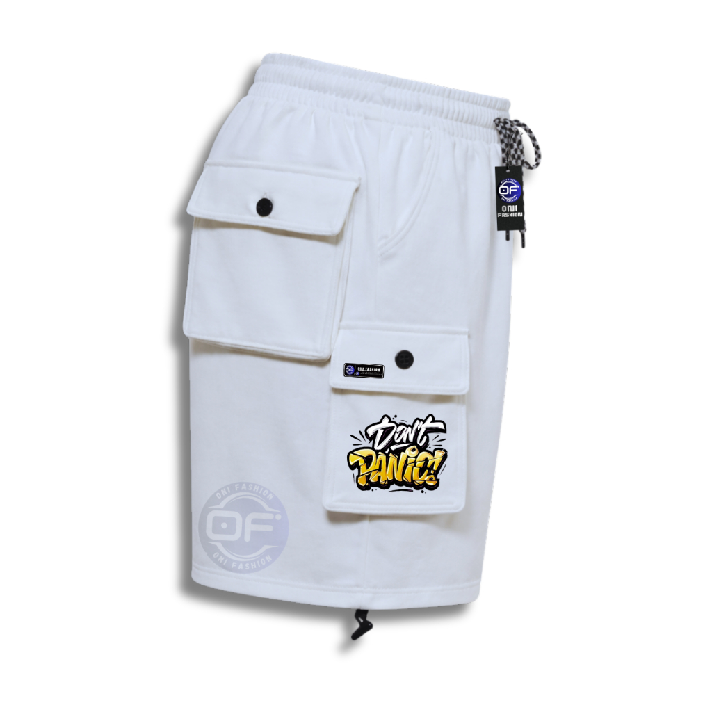 Celana Cargo Pendek Cowok Cewek Distro Terbaru Bahan Katun Fleece Adem Dan Lembut Gramasi 280 | Cela