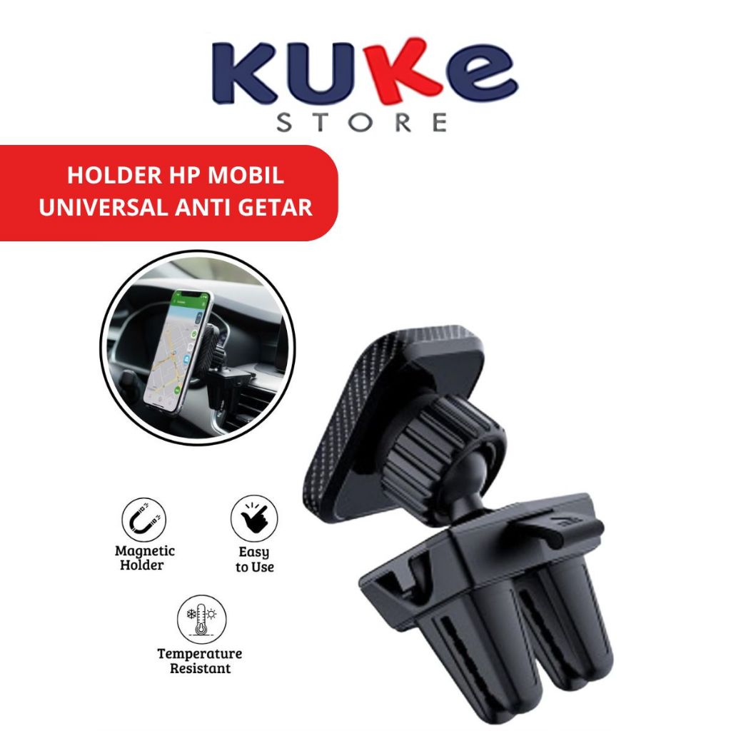 KUKE Holder HP Mobil Foomee YZ25 | Bracket Handphone Universal Anti Getar & Anti Jatuh Berkualitas