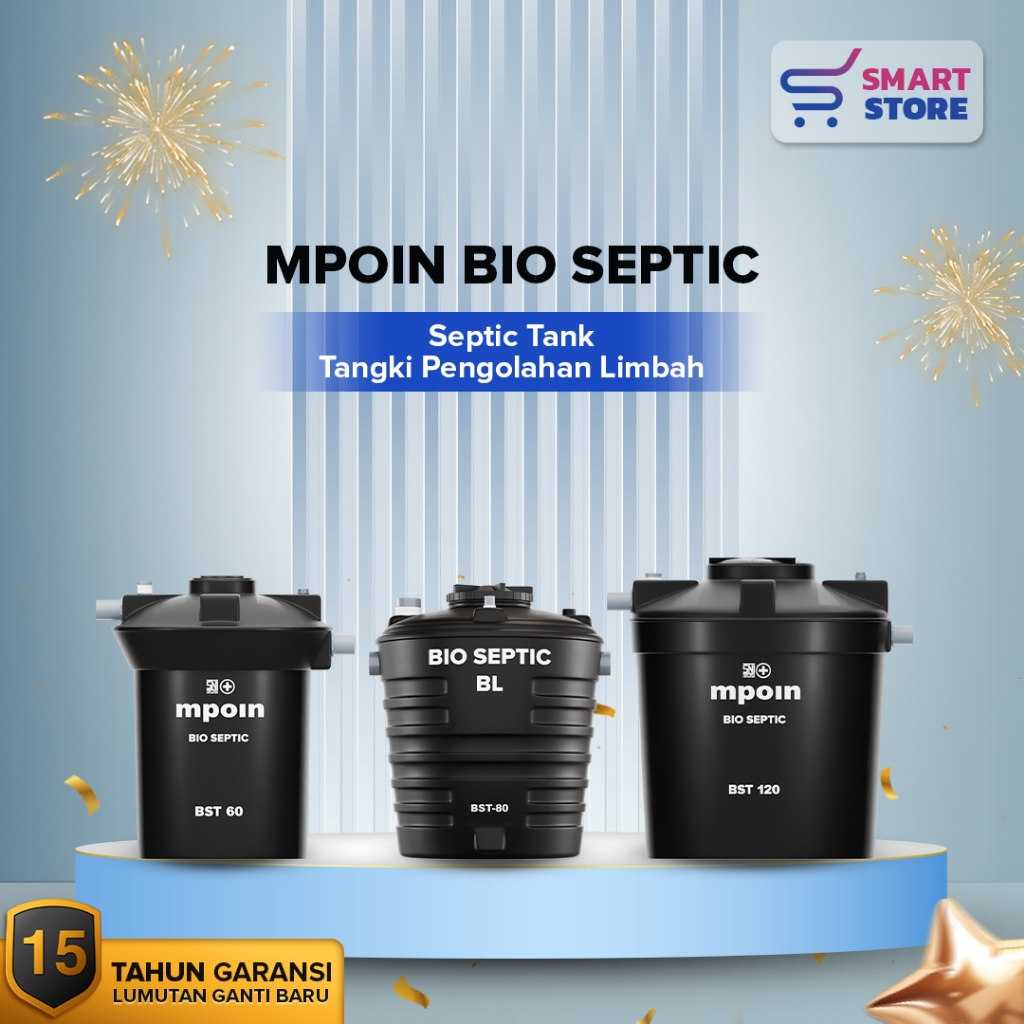 Septic Tank MPOIN BST60 - BST120  Series Tangki Septik MPOIN Garansi 15 thn