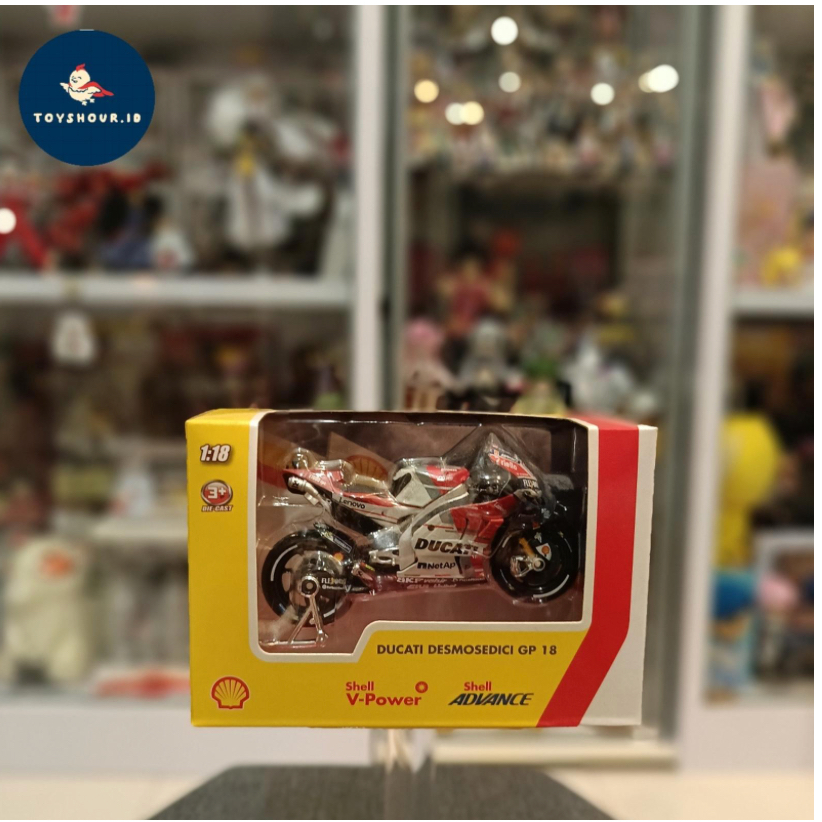 DIECAST 1/18 SHELL BURAGO - DUCATI DESMOSEDICI GP 18
