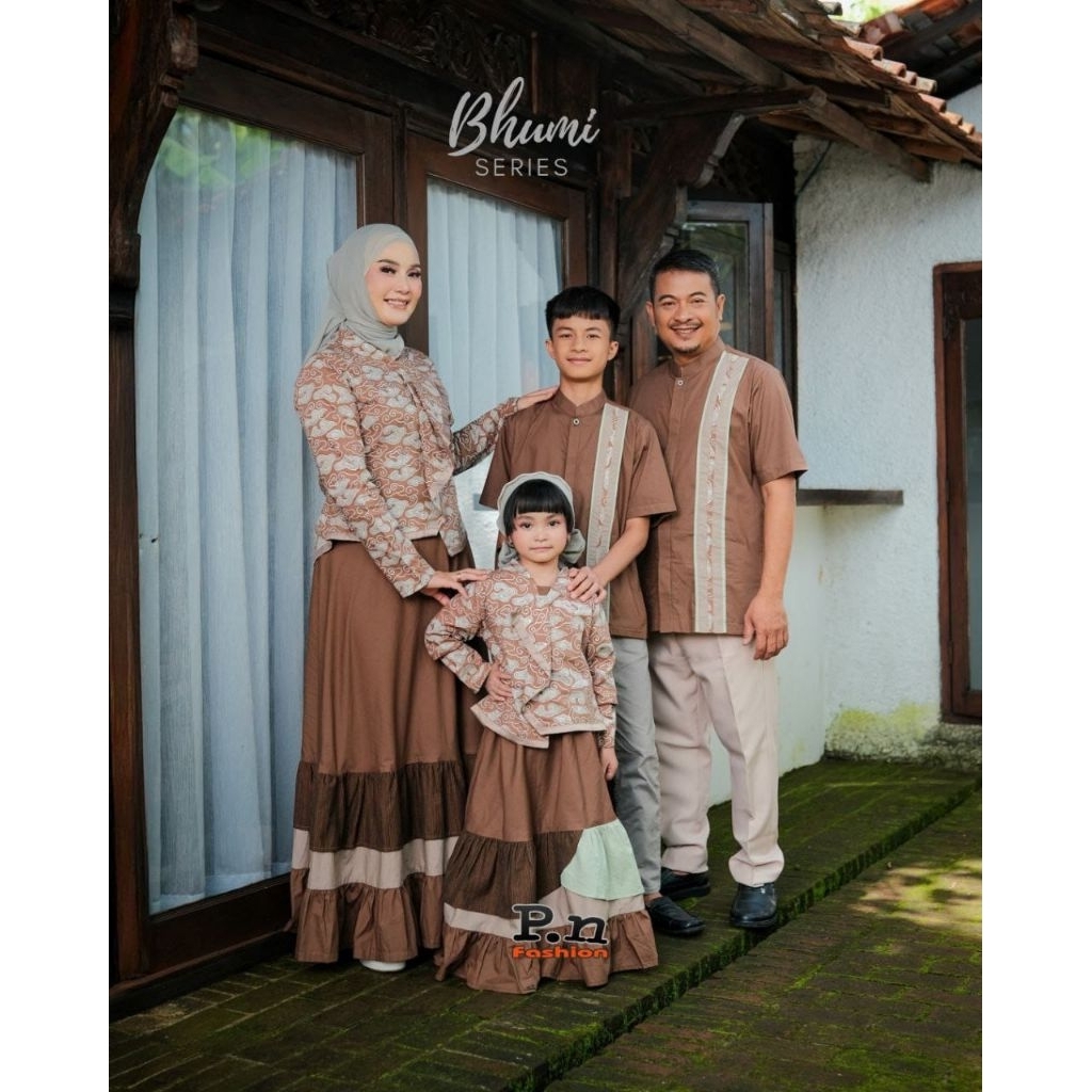 sarimbit gamis dan koko bhumi srb 1722 samasta raiya by pn fashion