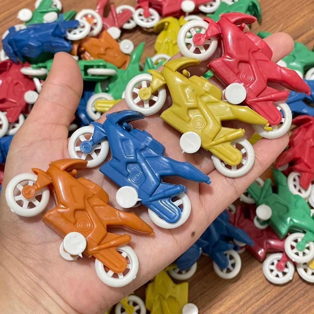 20 Pcs Mainan Motor Mini Anak | Mainan Plastik Murah | Warna Random | Motor Show