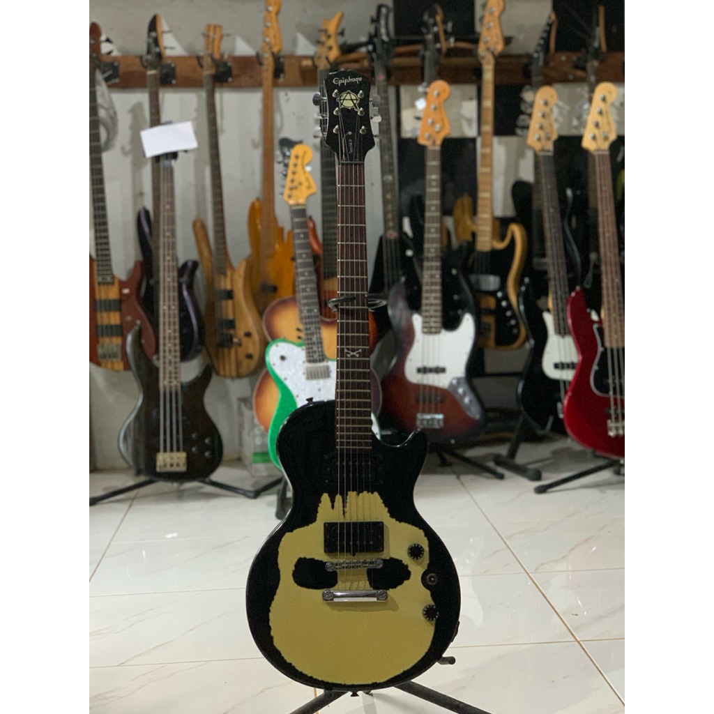 gitar elektrik epiphone les paul dr skull original