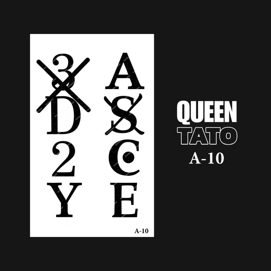 QueenTato Stiker tato temporer semi permanen Motif One Piece A-10