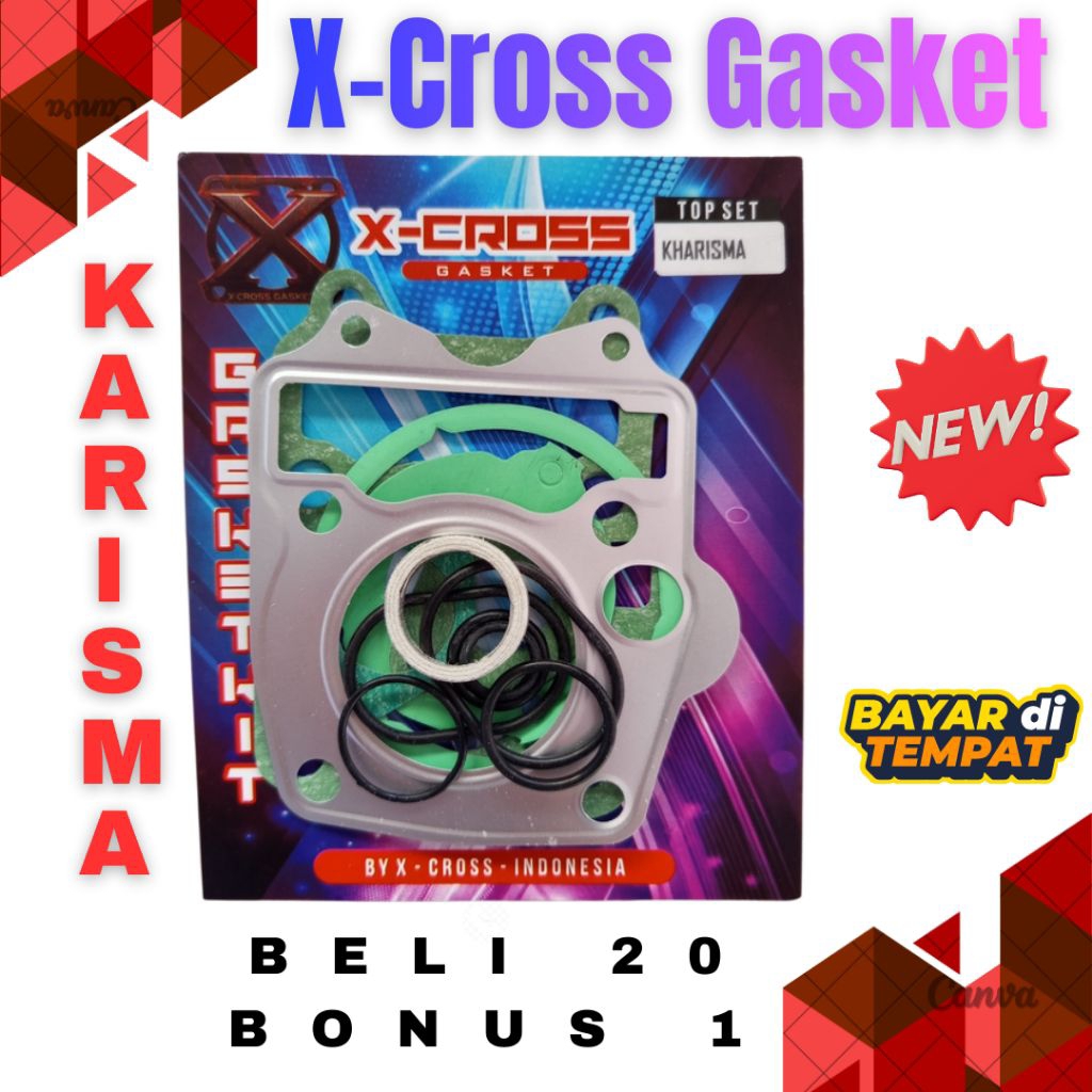 Paking topset Top set KARISMA, Supra X 125 karbu