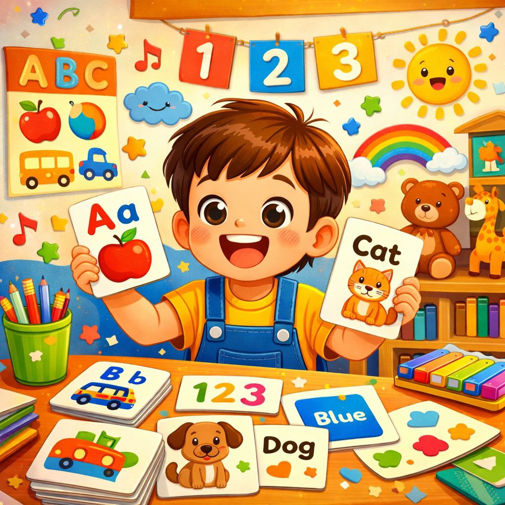 Flashcard Anak Printable – Aktivitas Edukatif PAUD TK