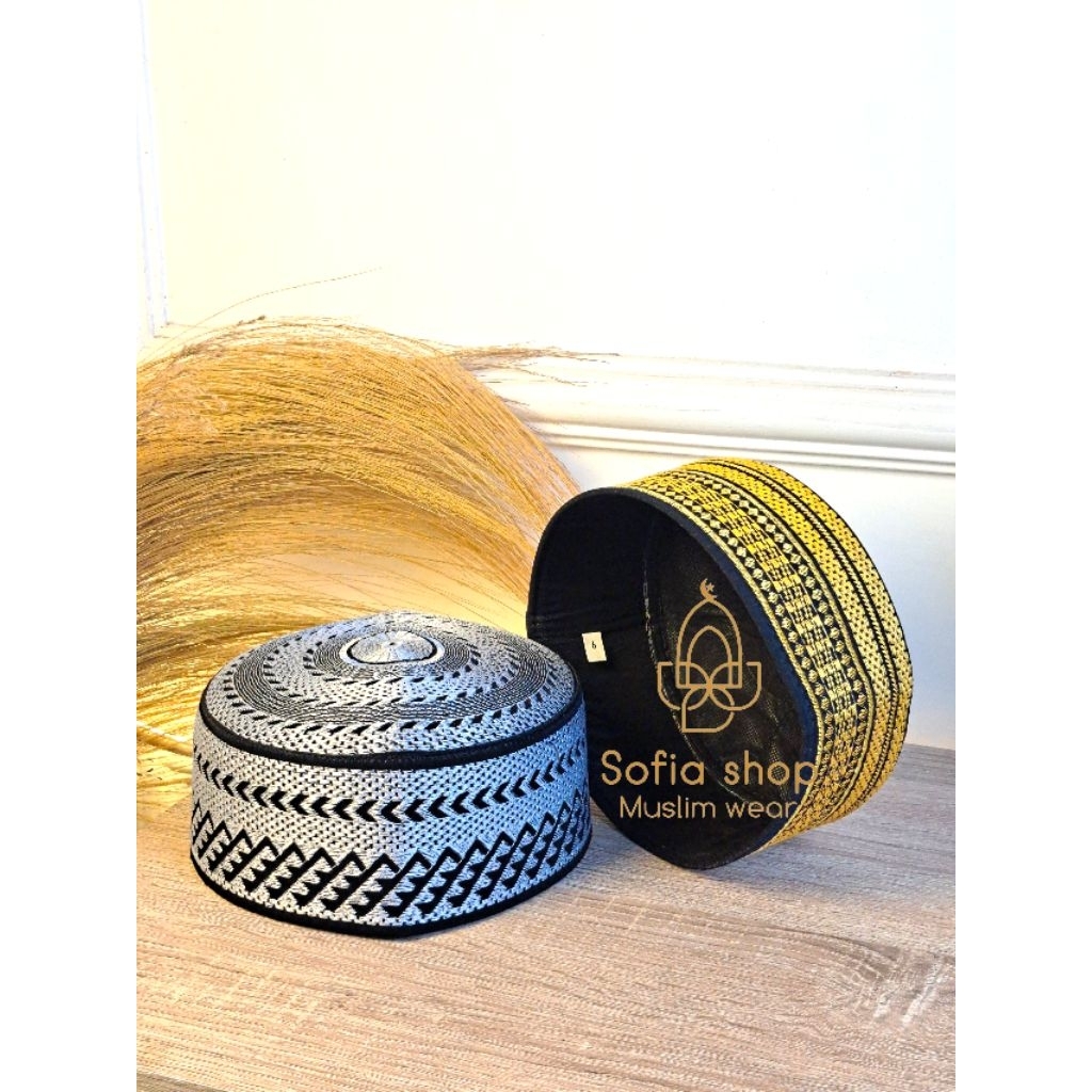 Peci kopiah bugis full bordir warna silver dan emas motif peci songkok peci bugis peci dewasa dan an
