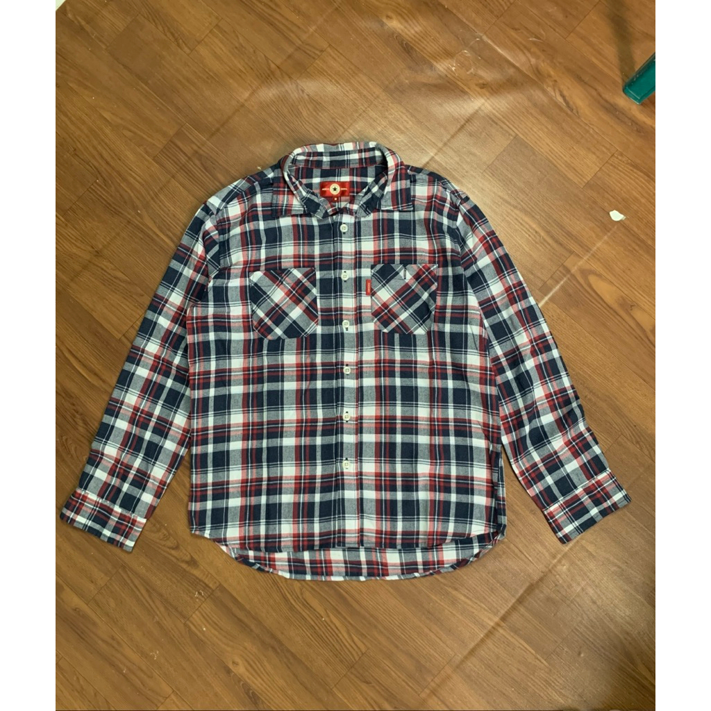 KEMEJA FLANNEL DOUBLE POCKET CONVERSE ALL STAR | SECOND ORIGINAL