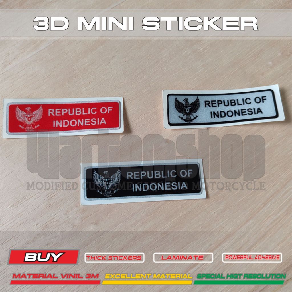 STICKER MINI 3D GARUDA INDONESIA