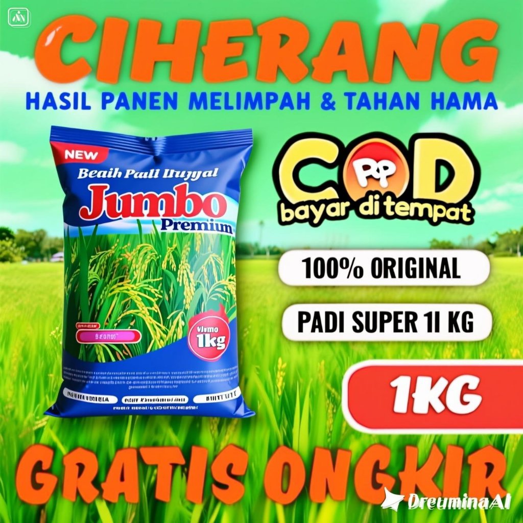 SANGHYANG SRI- Benih Padi Bibit Padi CIHERANG Kemasan Original Super Premium Neto 1kg