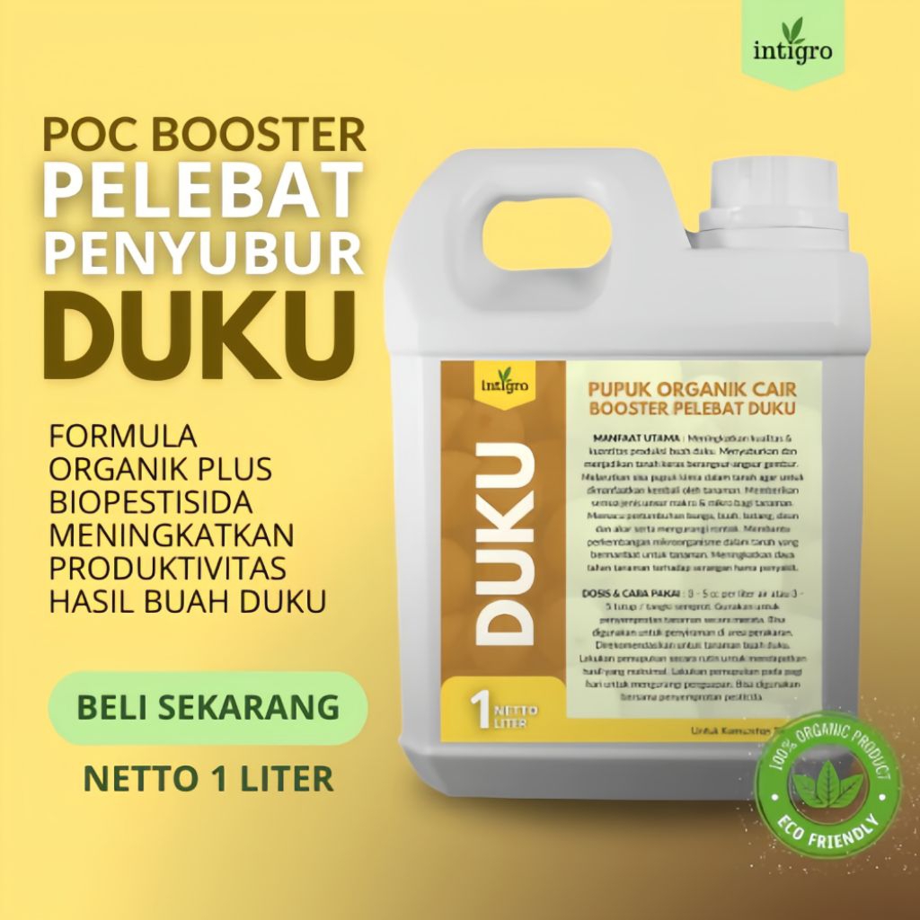 Pupuk Buah Duku 1 liter  Booster Penyubur Tanaman Duku Pertumbuhan Dan Pelebat Buah Buah Duku - IG01