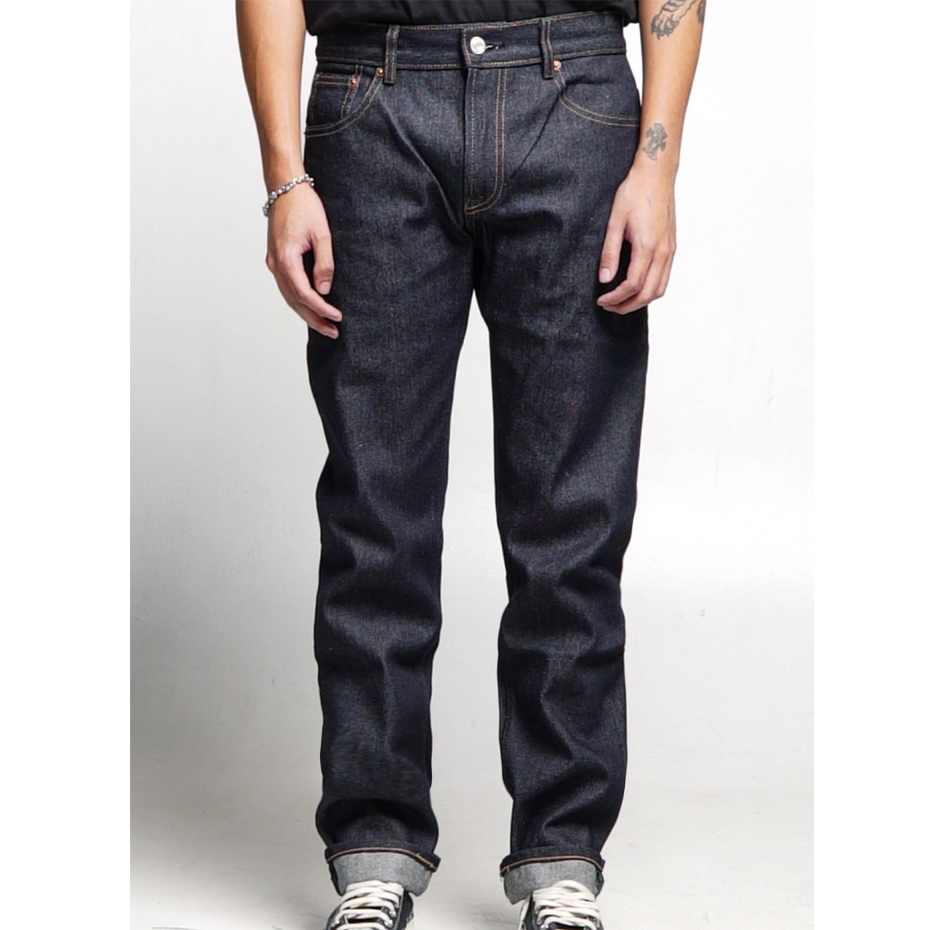 Pot Meets Pop  - Pmp Denim (Slim Tapered) Thaistick Dark Blue - Celana Jeans Panjang - 12Oz