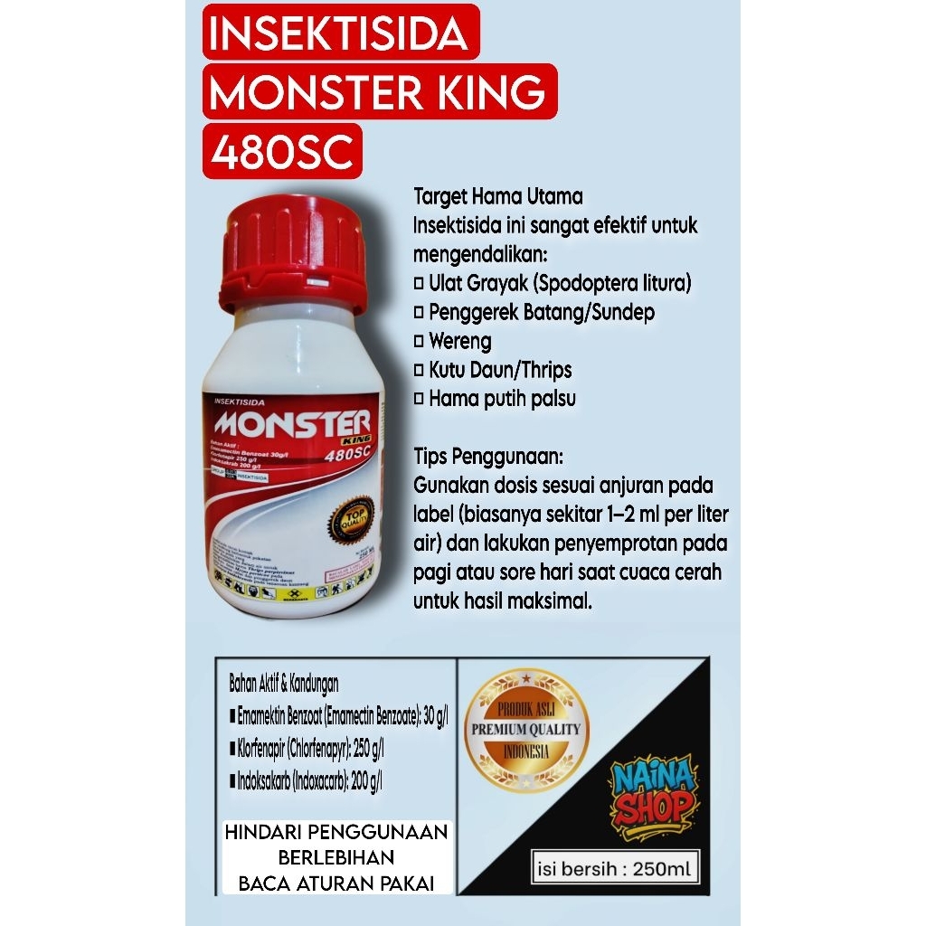 INSEKTISIDA MONSTER KING 480SC/250ML