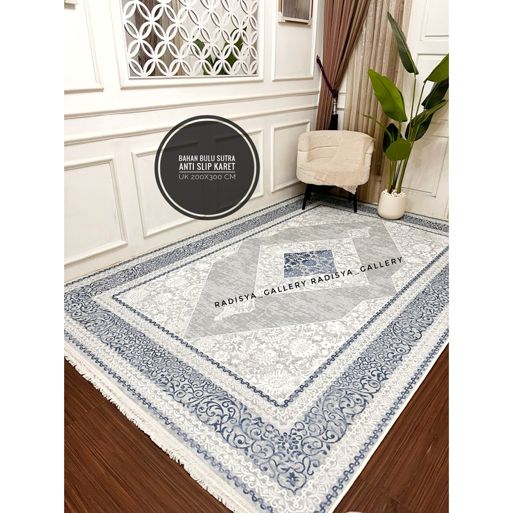 200x300 KARPET BULU SUTRA ANTI SLIP KARET