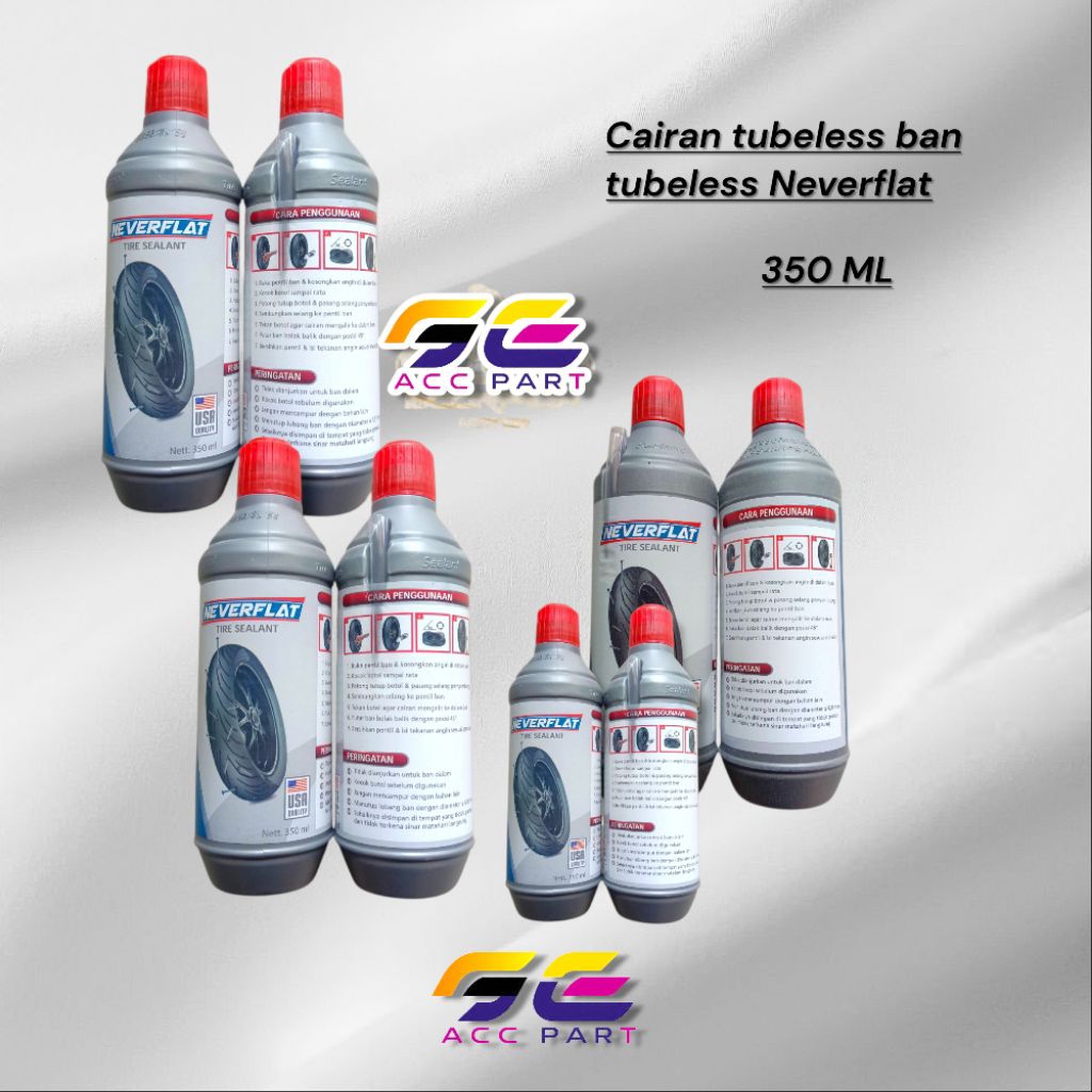 Cairan Ban Tubeless Neverflat 350 ML | Cairan penambal ban tubeless