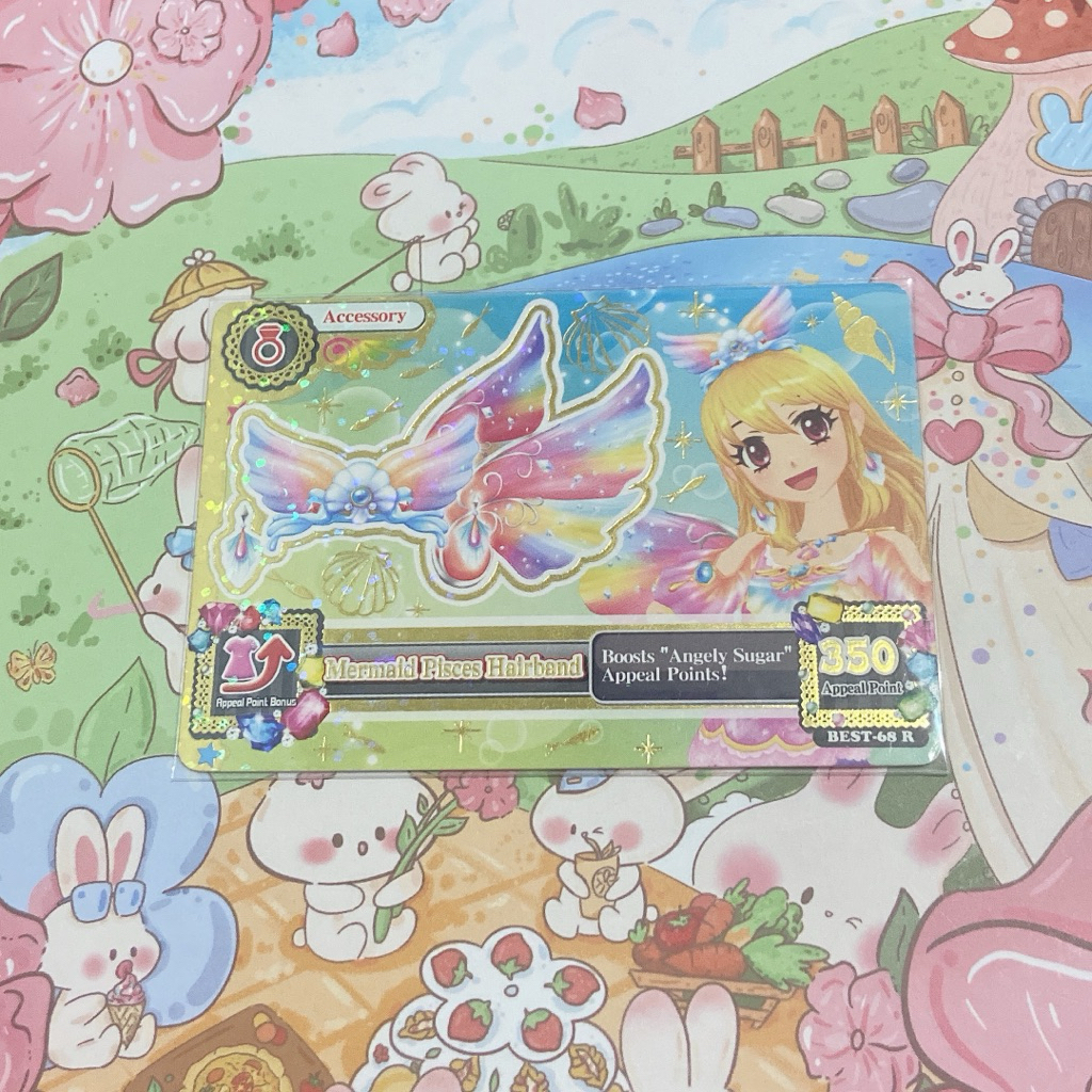 ichigo mermaid pisces hairband aikatsu card premium