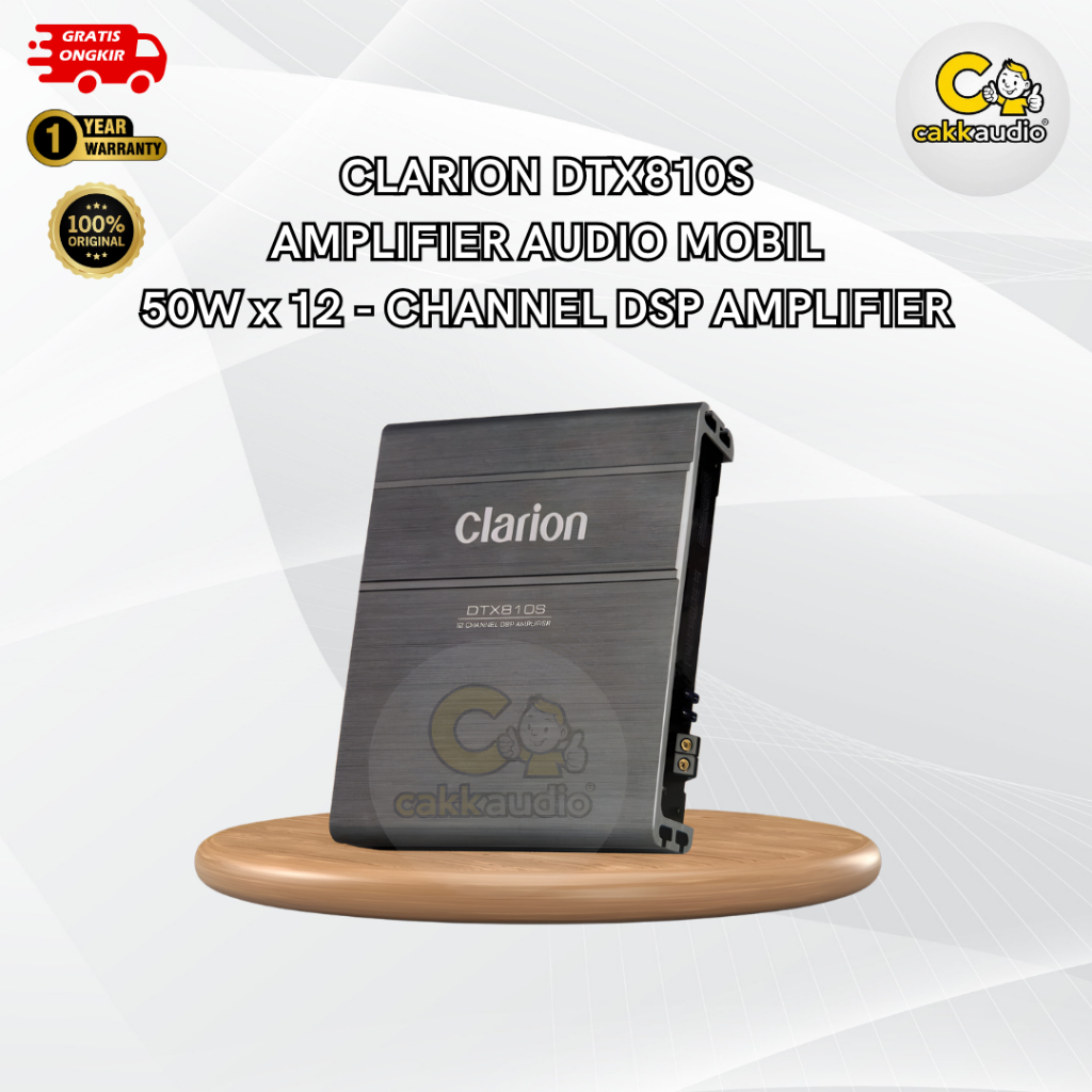 DSP Amplifier Audio Mobil Clarion DTX810S | 50W x 12-Channel