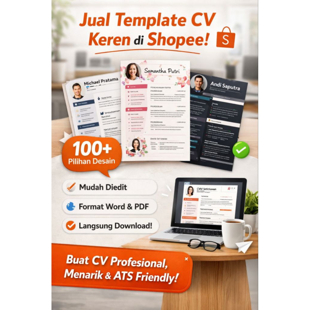 Template CV Profesional | ATS Friendly | Siap Kirim Lamaran Kerja