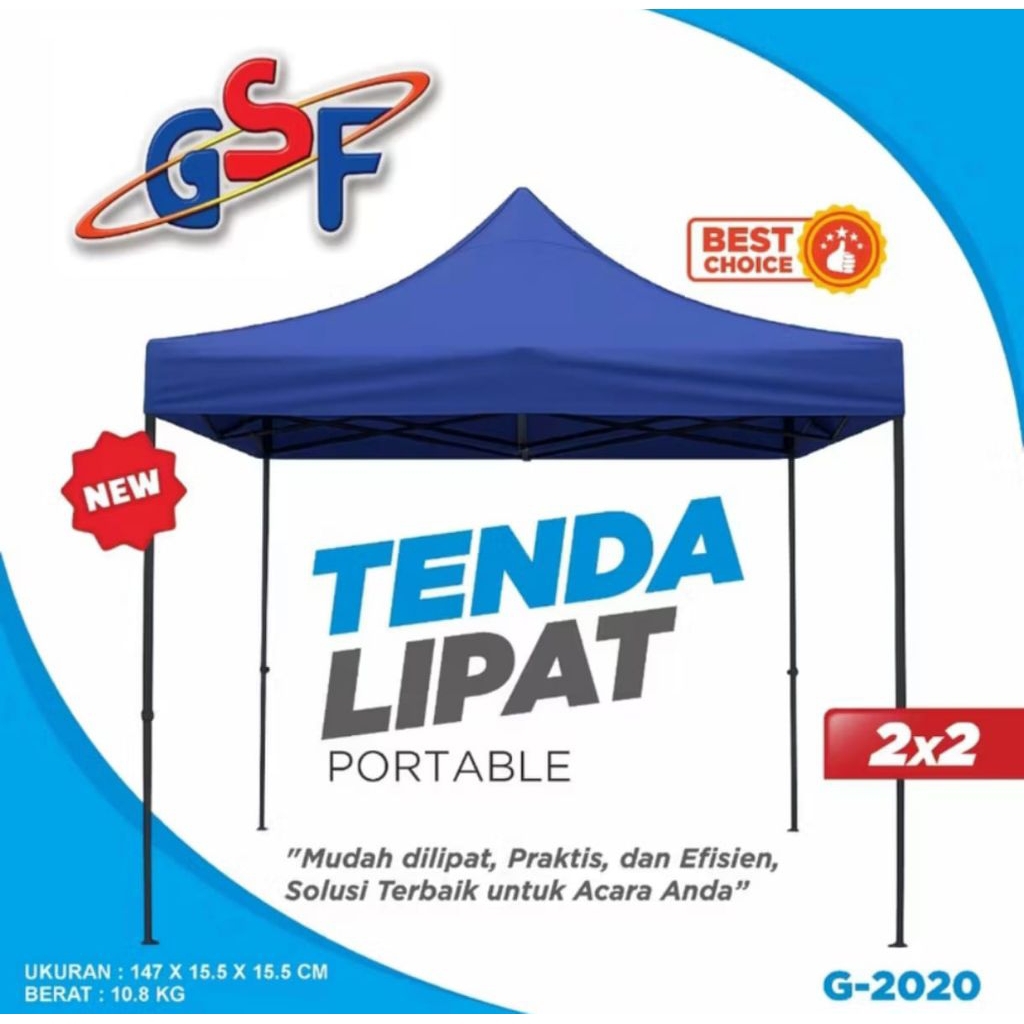 GSF Tenda Lipat Portable Ukuran 2x2m