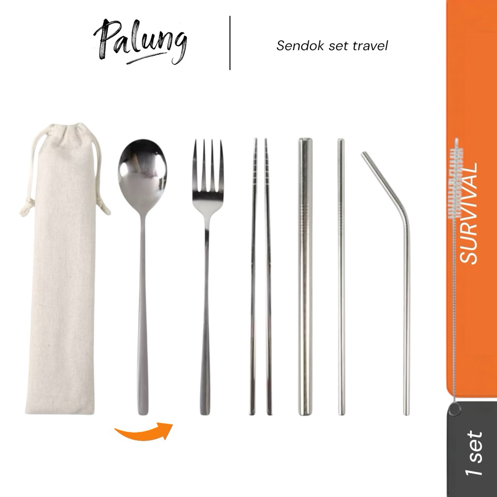 set sendok makan / sendok travel outdoor