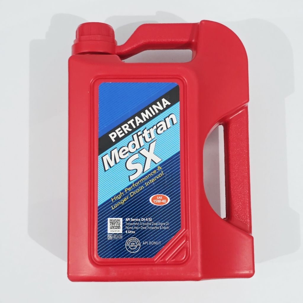 OLI PERTAMINA MEDITRAN SX OLI MESIN DIESEL SOLAR 4 LITER sae 15w40 PERTAMINA MEDITRAN SX