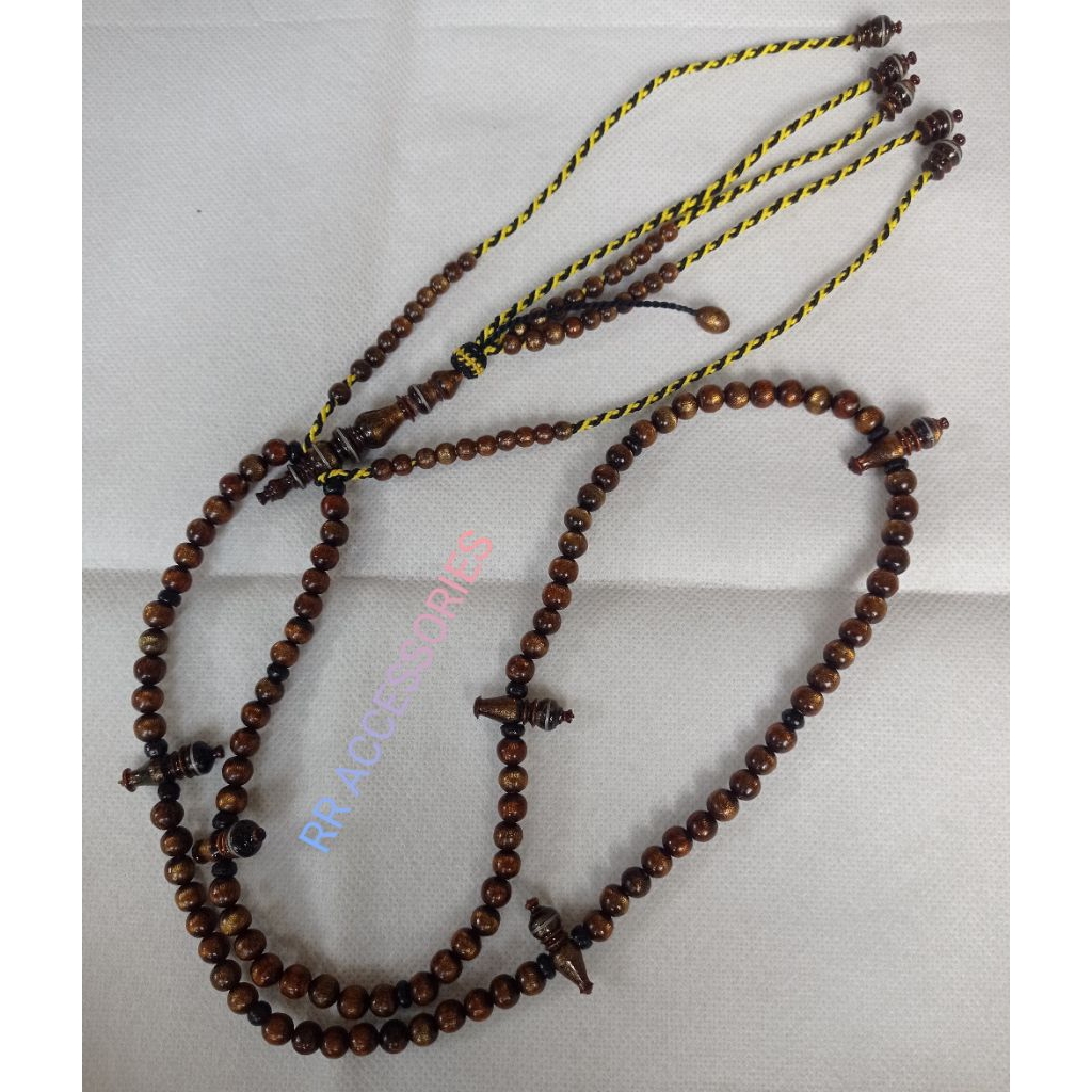 tasbih thariqah tijani/tarekat tijaniyah SERAT EMAS full benang rajut
