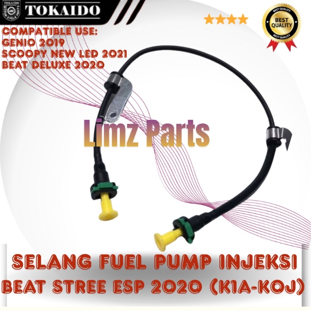 SELANG BENSIN INJEKSI FUEL PUMP INJEKTOR BEAT STREET ESP (K1A K0J)) 2020 TOKAIDO.COMPATIBLE:
GENIO 2