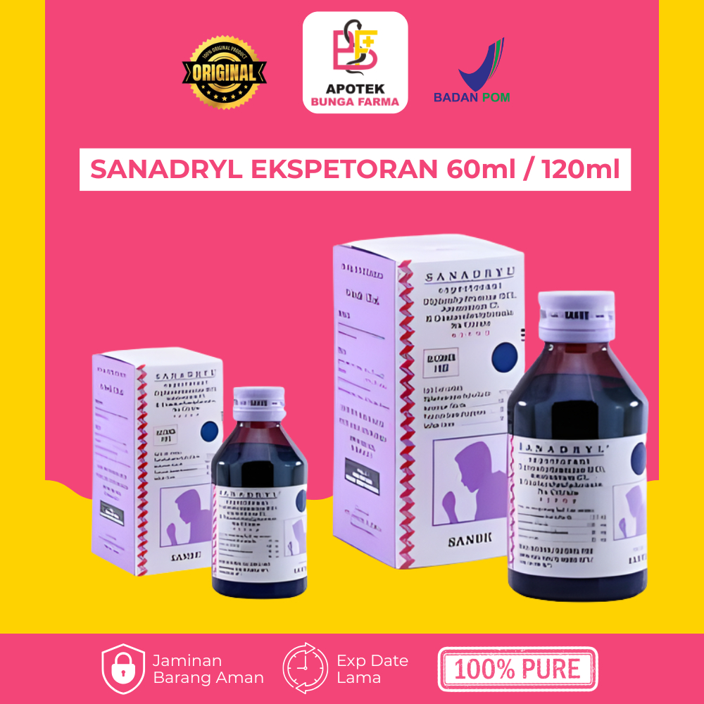 Sanadryl Ekspektoran: Spesialis dahak kental dan alergi.