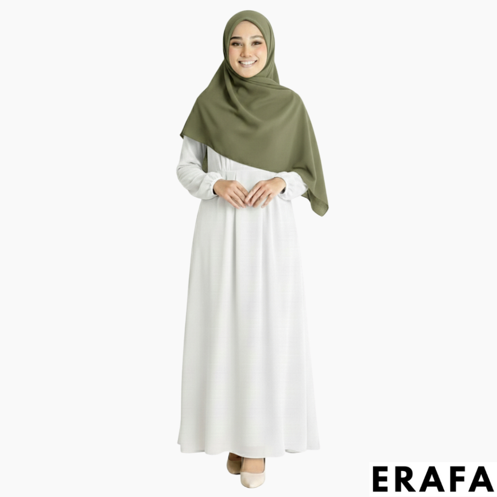 ERAFA - Hijab Voal Segi Empat Scarf Daily Cerutti Babydoll Warna Hijau Army