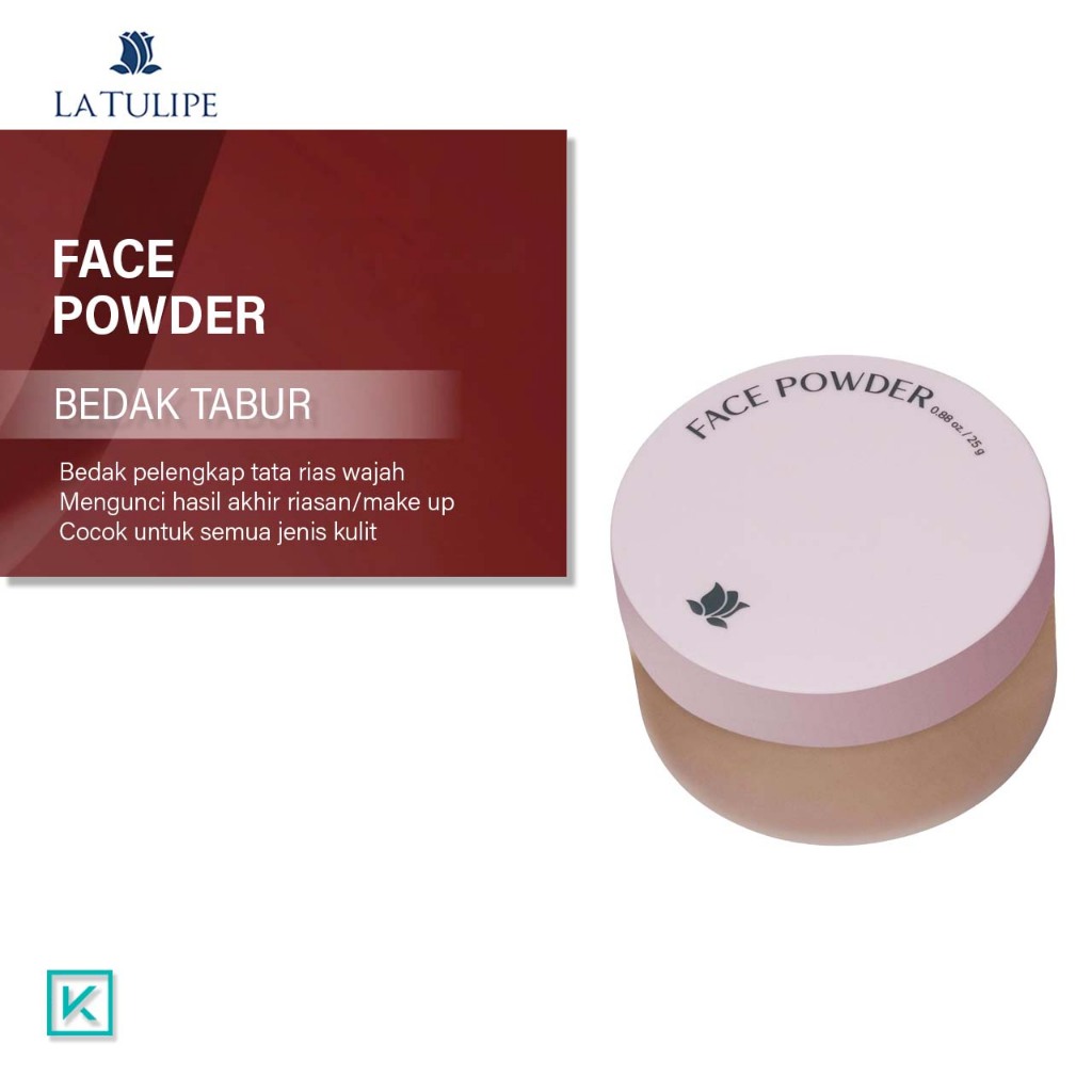 La Tulipe Face Powder Bedak Tabur La Tulipe