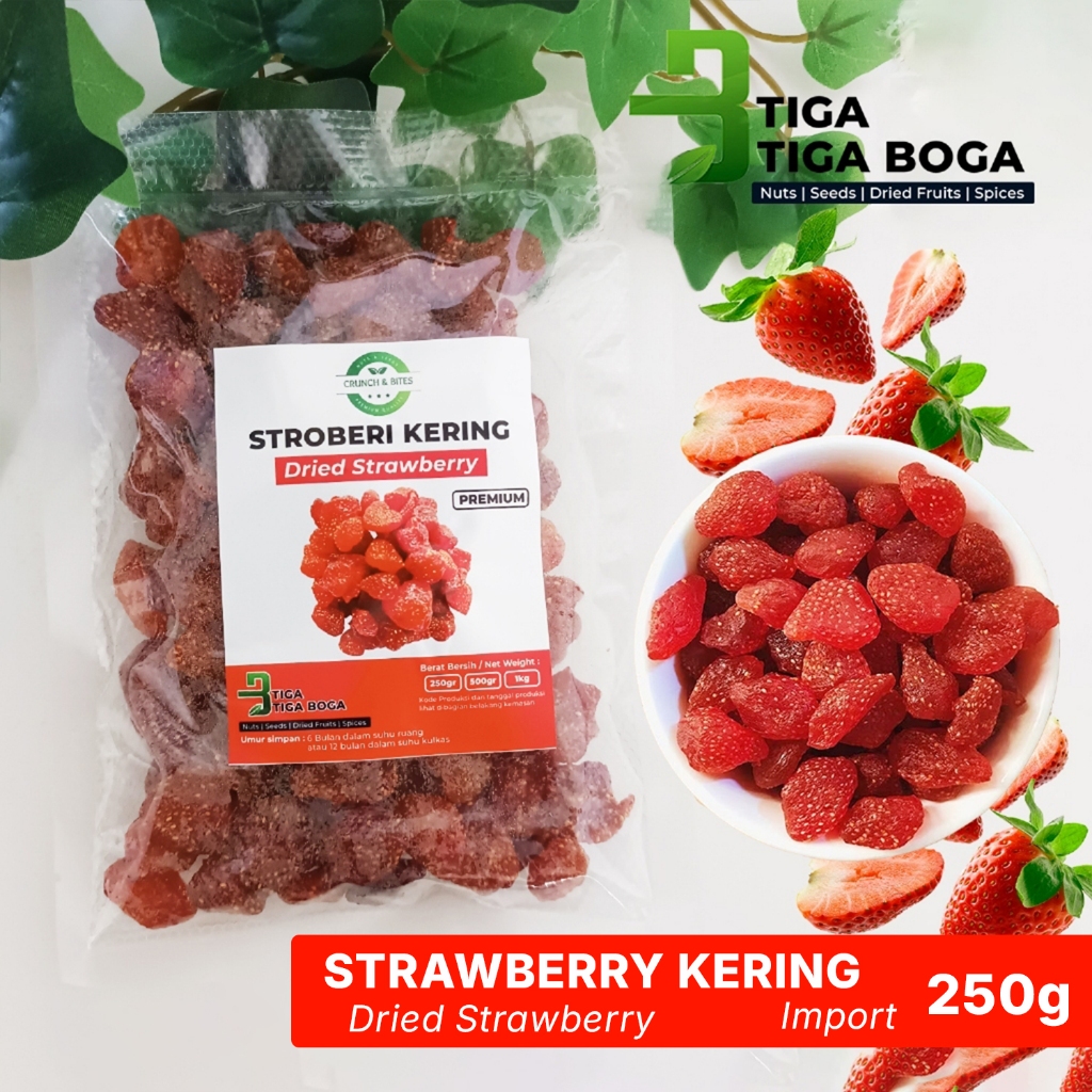 Buah Strawberry Kering / Dried Strawberry Premium Quality Import