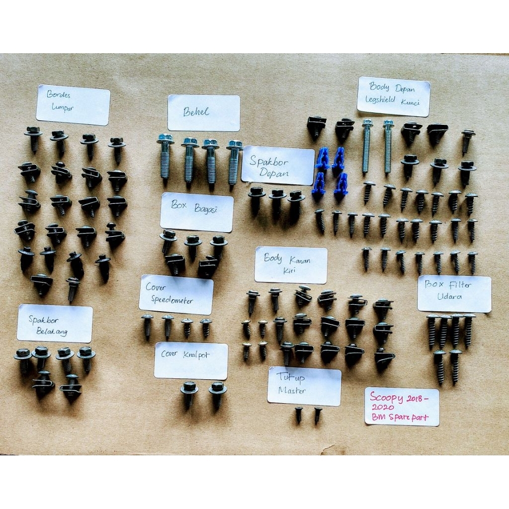 Baut Fullset Scoopy 2018-2020 BM Sparepart