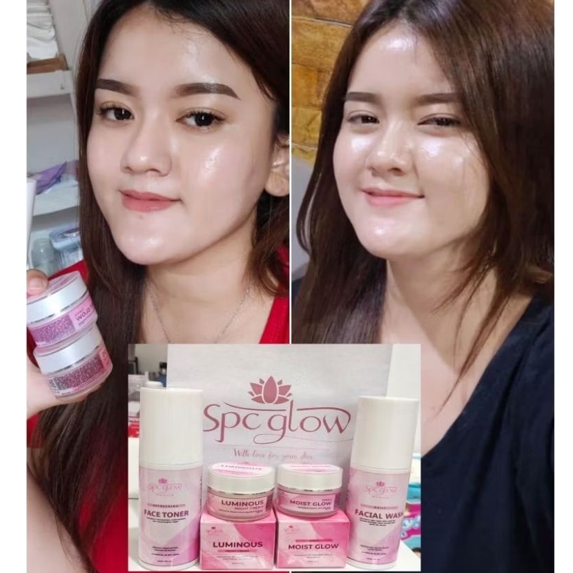 WOW PAKET SkinCare SPC Glow || isi 4,  Untuk jerawat/bekas nya + mencerahkan