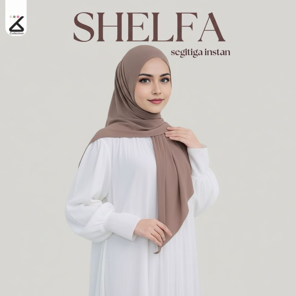 ANNUR - Hijab Shelfa Segitiga Instan Jersey Premium