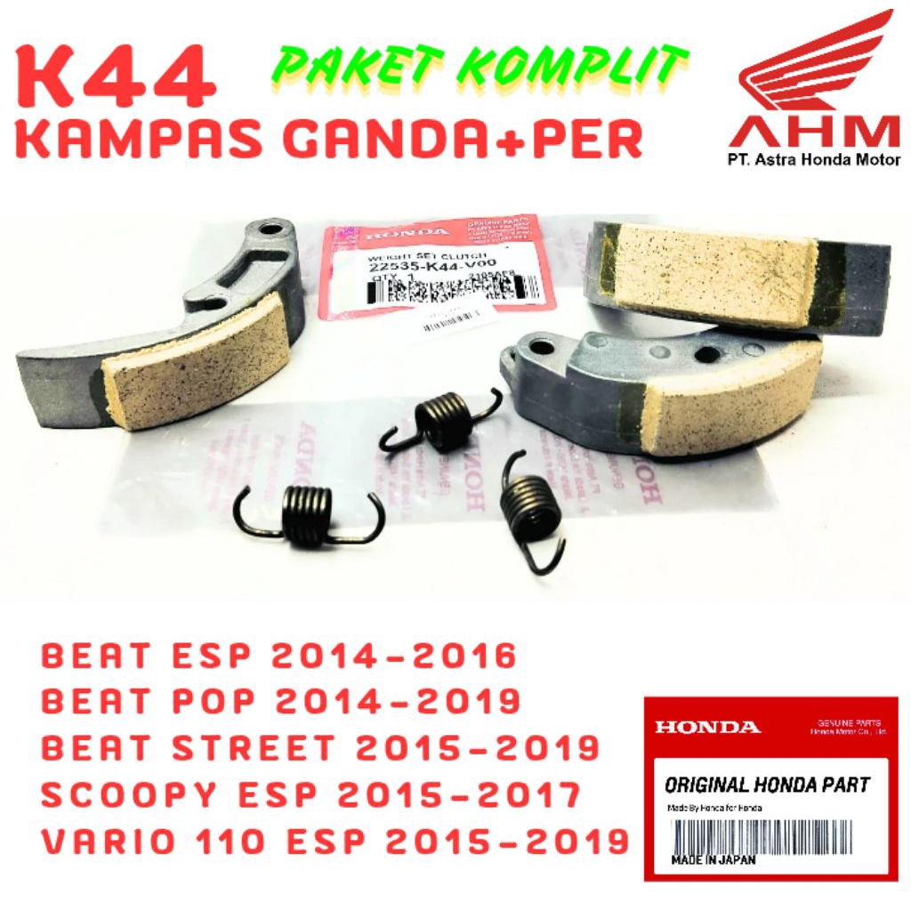 K44 ORIGINAL KAMPAS GANDA HONDA BEAT ESP, KAMPAS GANDA HONDA VARIO ESP, KAMPAS GANDA HONDA SCOOPY ES
