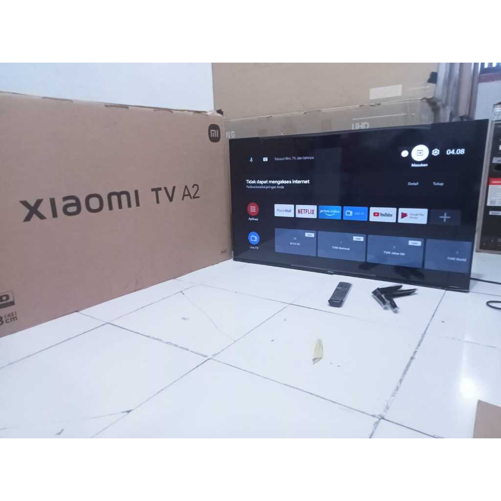 Android TV Xiaomi 43 inci FHD Sudah bisa Youtube Digital TV Kondisi bekas pemakaian 6806F