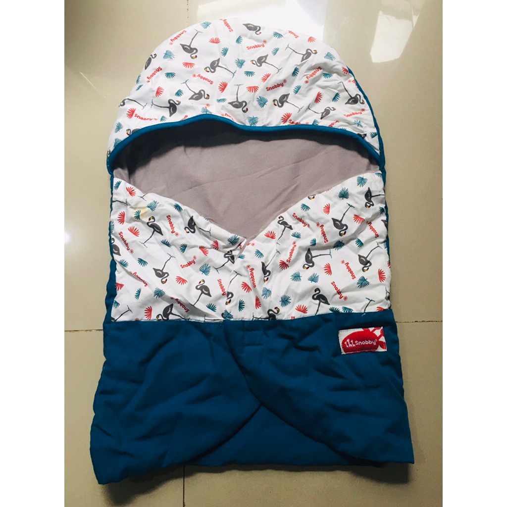 Preloved snooby blanket selimut bayi topi
