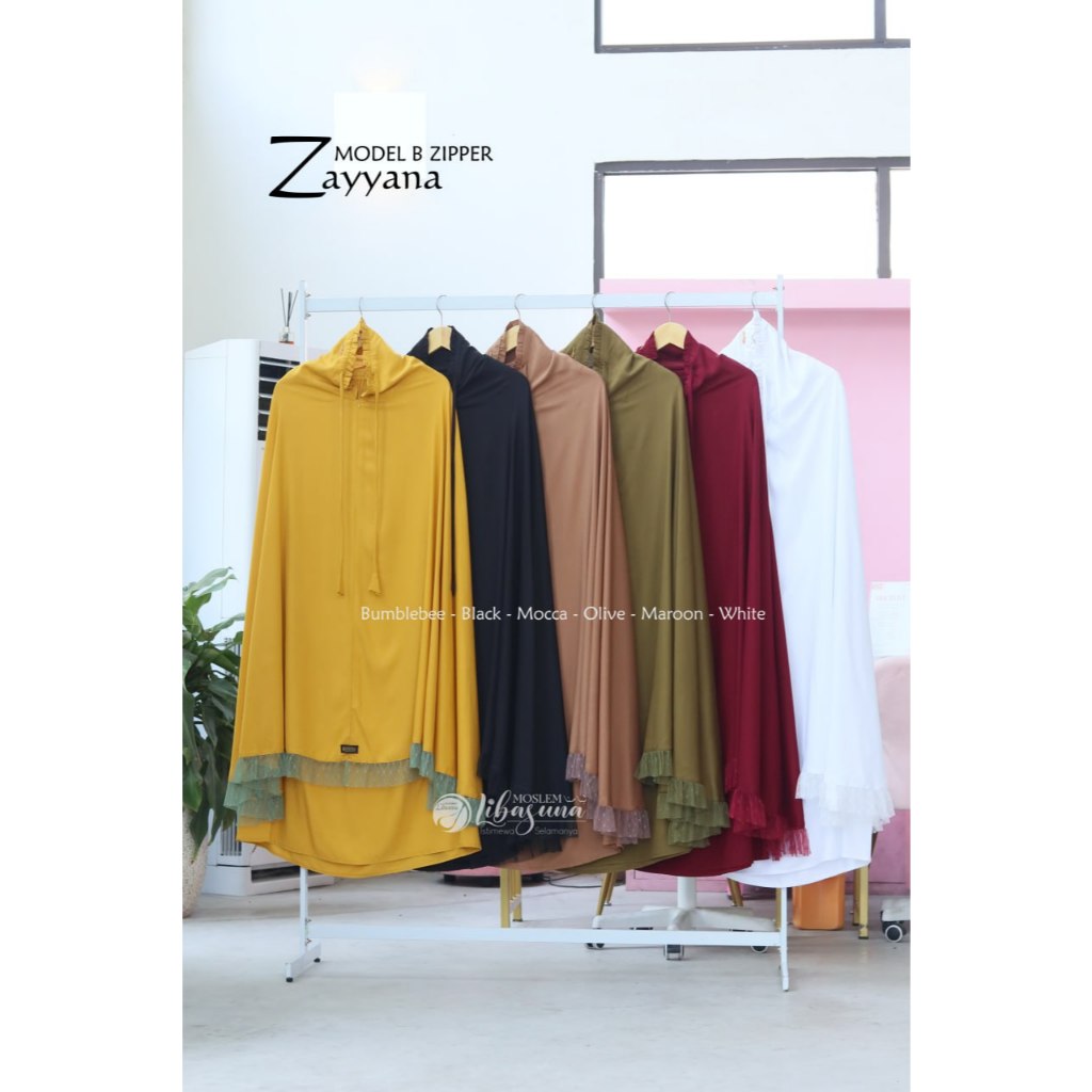 ZAYYANA Mukena Premium Khusus Dewasa Libasuna – Mukena Adem, Lembut & Elegan - Mukena Motif Dewasa -
