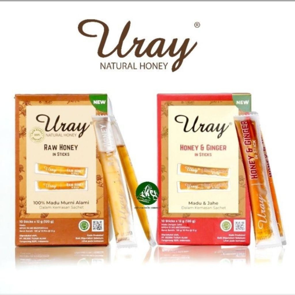 MADU URAY - BOX isi 10 Sachet @12gr (Alami | Jahe) -  URAY Sachet