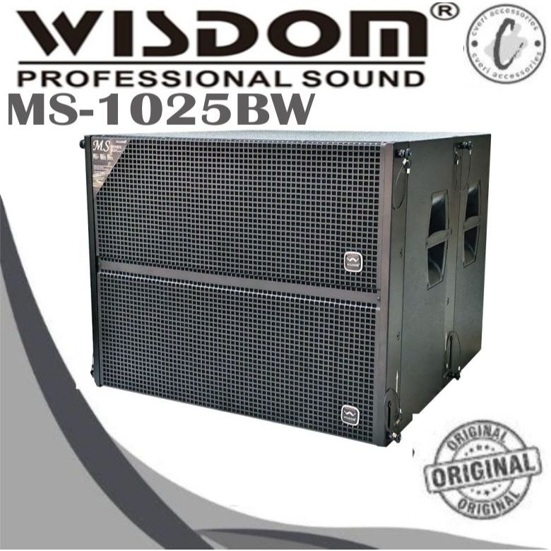 Wisdom MS1025BW   Dual 15-inch Subwoofer Pasif Wisdom MS-1025BW