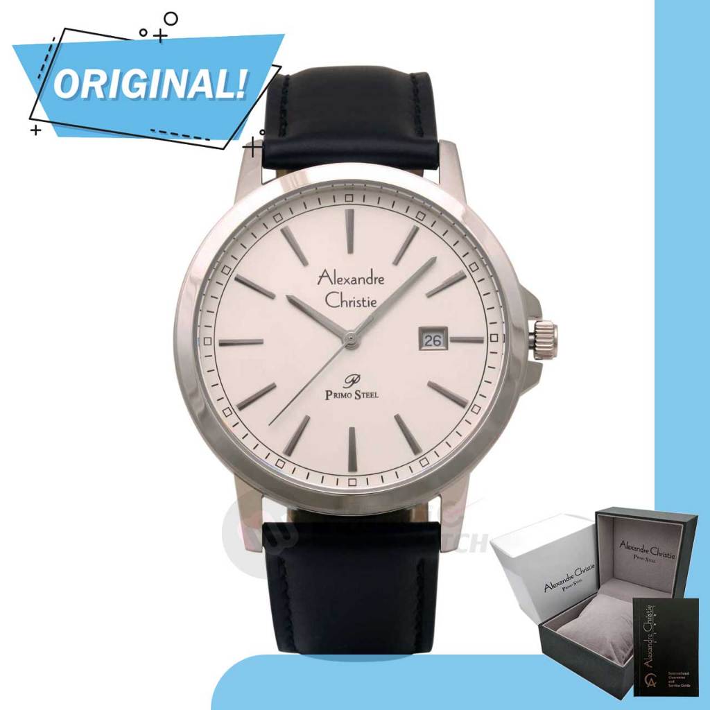 Jam Tangan Pria Analog Alexandre Christie 1014MD AC1014 AC 1014 MD 1014 MDLSSSL Original Garansi Res
