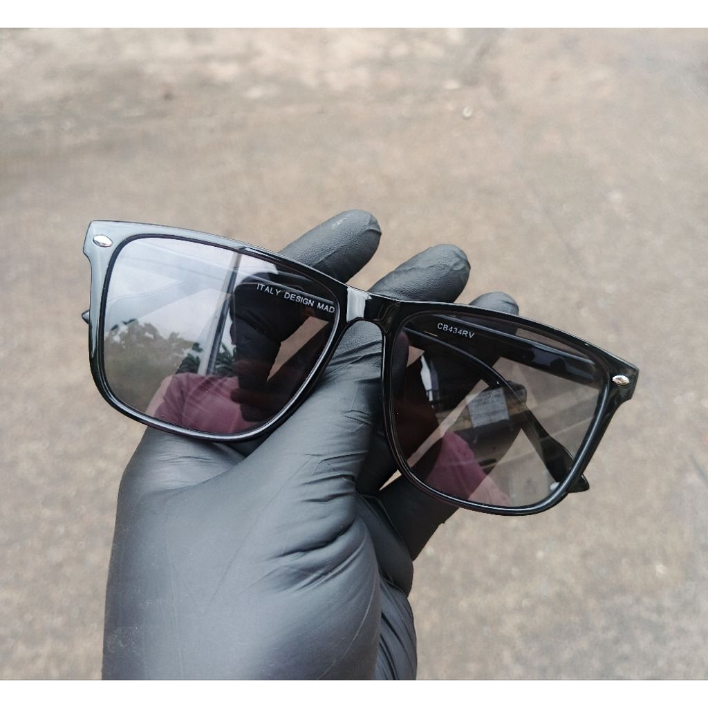 KACAMATA MINUS PRIA LENSA BLUECROMIC PHOTOCROMIC DAN HITAM PERMANEN UNTUK RABUN JAUH KACAMATA MINUS 