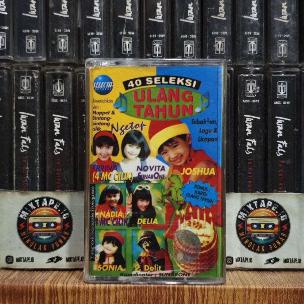 Kaset - 40 Seleksi Ulang Tahun - Kaset Pita - Radio Tape - Radio - Pemutar Kaset - Retro - Classic -