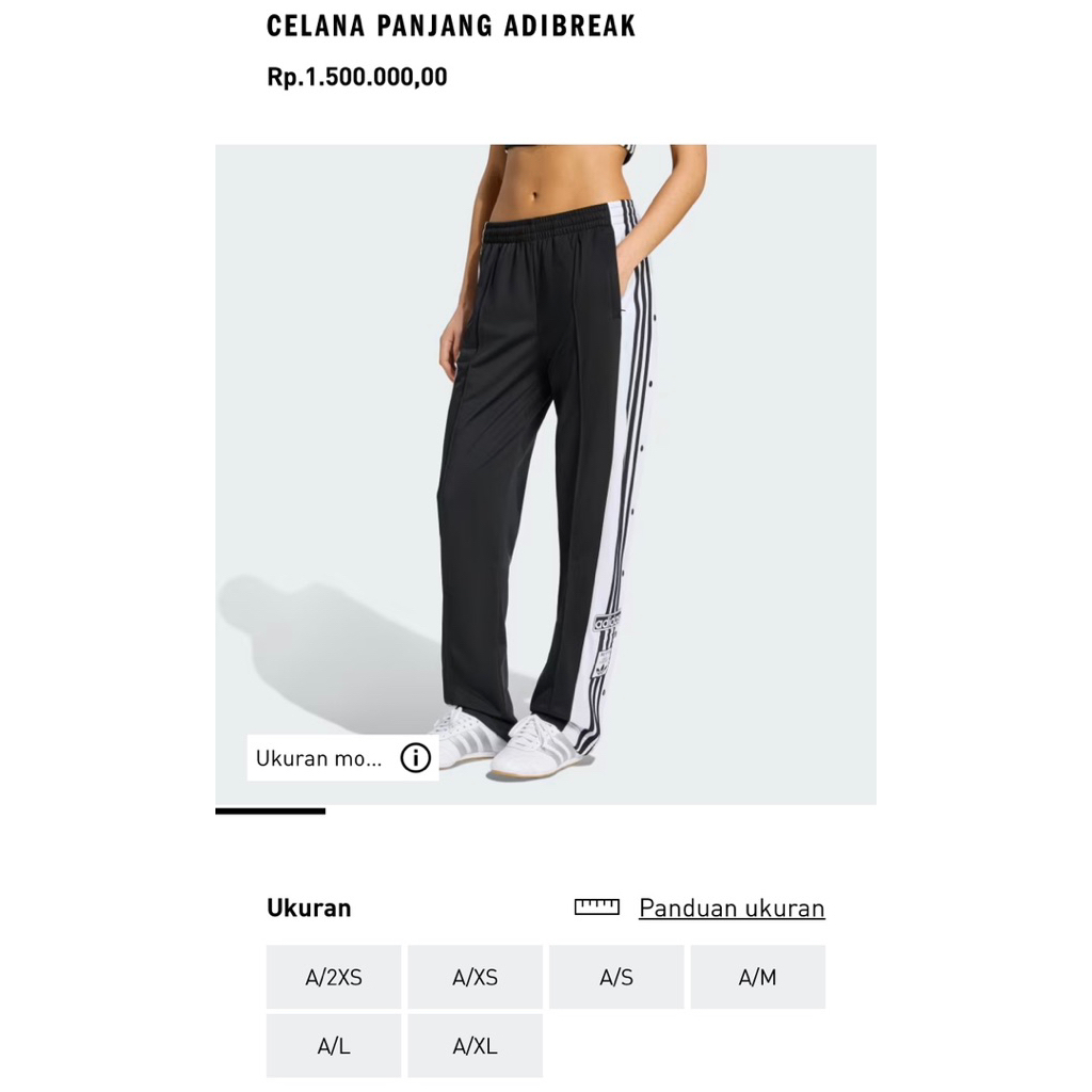 PL celana adidas adibreak limited edition