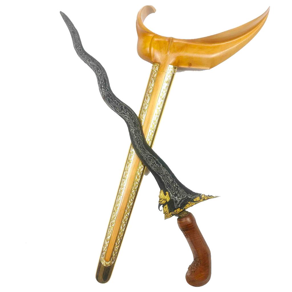 Keris Naga Liman Tinatah Emas Tangguh Kasultanan Cirebon