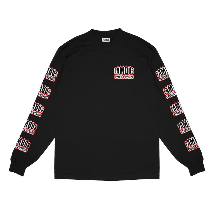 Kaos Band Famous Stars And Straps Og Longsleeve Black