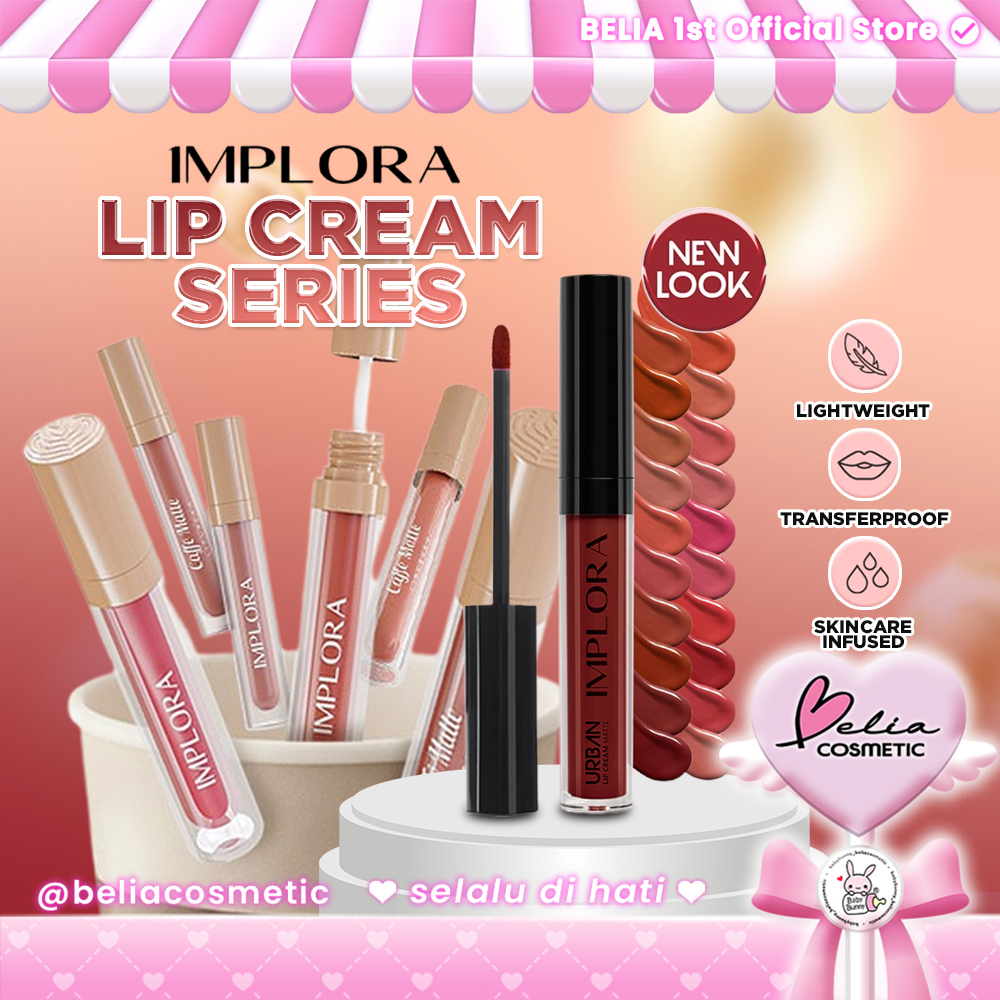 [ BELIA ] IMPLORA Urban Lip Cream Series | Caffe Matte  lipcream Lipstick Lipstik